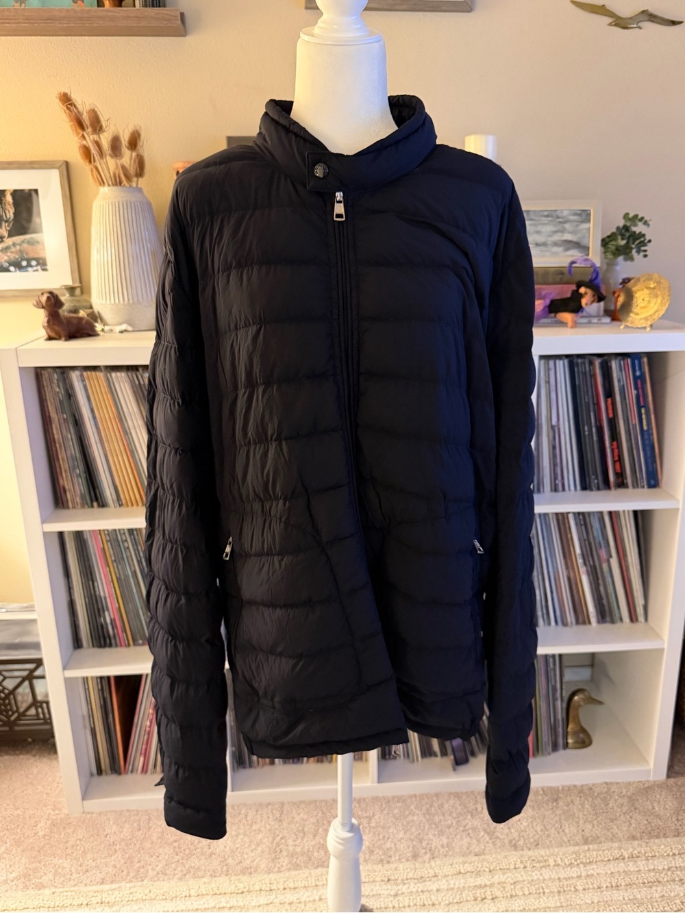 Moncler Men’s Size 6 (3XL) Black Acorus Giubbotto Down Zip Up Jacket